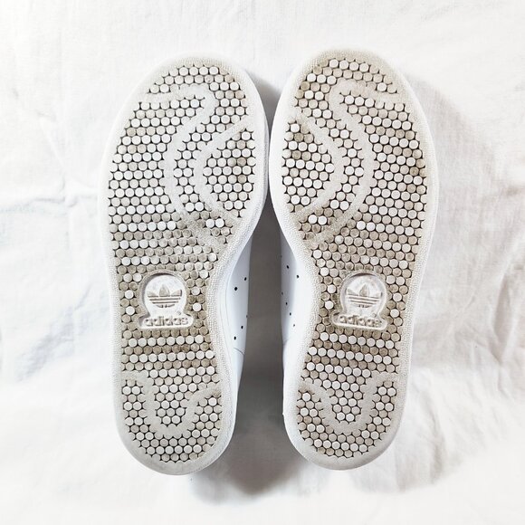 EUC Adidas Stan Smith White & Green Tennis Shoes Size 5 – 6 - Picture 8 of 8